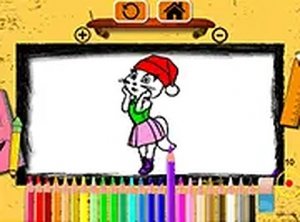 Talking Angela Coloring Book Online Game