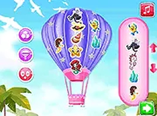 Princess Girls Air Balloon Trip Online Game