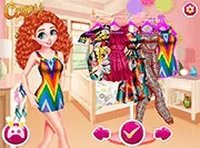 Princesses Colorful Life Online Dress Up Game