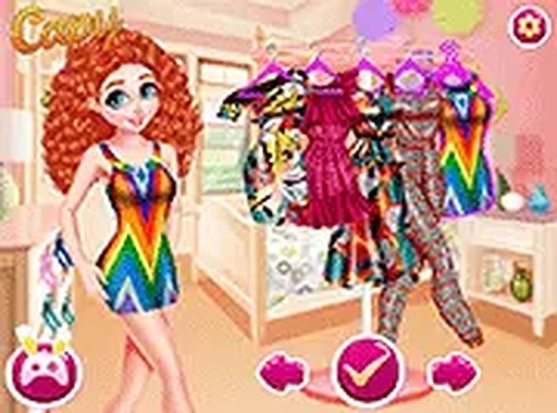 Princesses Colorful Life Online Dress Up Game
