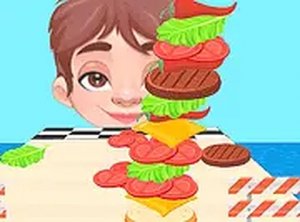 Burger Run Stacking Game