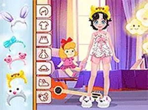 Kiddo Pajamas Party Dress Up Game Online