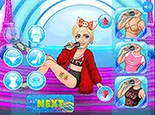 Miley Cyrus World Tour Dress-Up Game