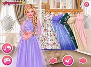 Princesses at the Spring Blossom Ball Dress-Up Game