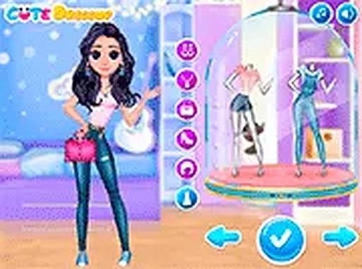 Super Hero Violet Fashion Dress-Up Online Game